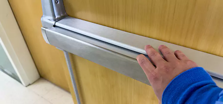 Installing a Push Bar on a Door Bailey's Crossroads